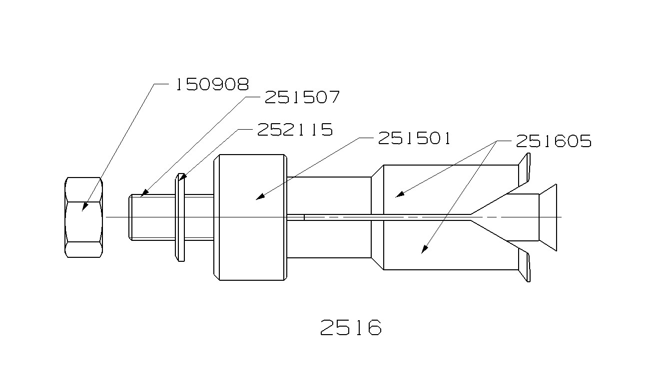 EXTRACTOR DE PINZA INTERIOR FORZA SERIE 2500